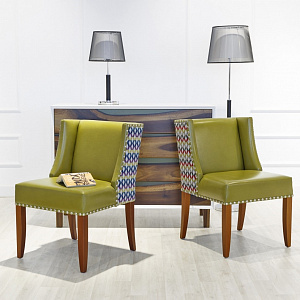 Дизайнерский стул для кухни Chameleo Olive оливковый — фото 6