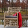 "Латте" плетеное кресло из искусственного ротанга, цвет соломенный