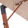"Ливорно" зонт на деревянном основании складной бежевый