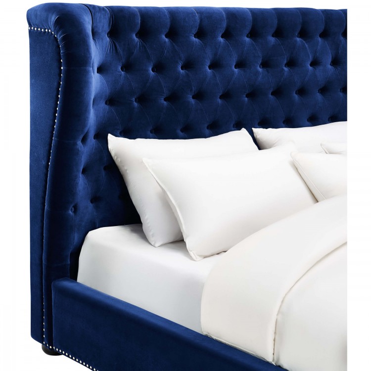 Кровать Brussel синяя