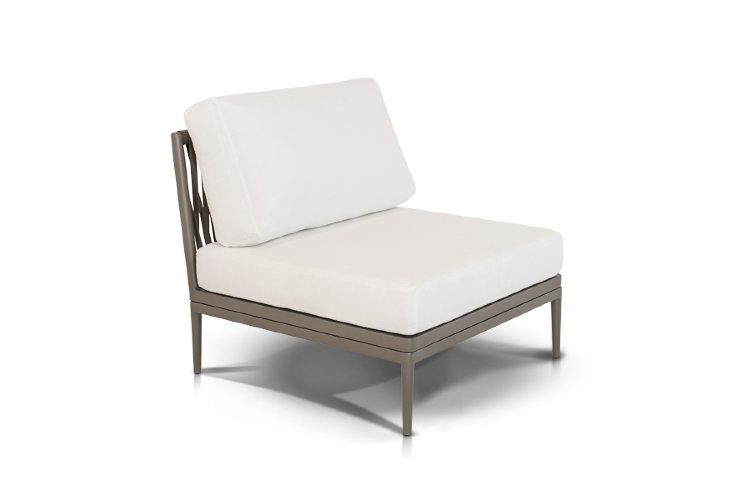 "Касабланка" диван плетеный модульный четырехместный, цвет серо-коричневый