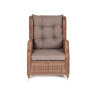 "Форио" кресло раскладное плетеное, цвет коричневый