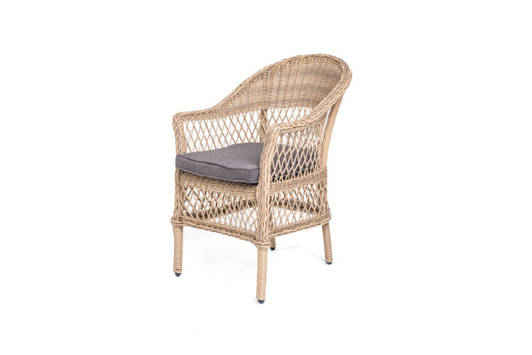 "Сицилия" плетеный стул из искусственного ротанга, цвет соломенный