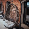 "Флоренция" подвесное кресло  темно  - коричневое