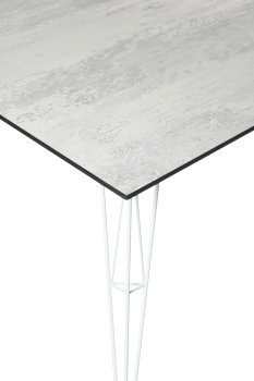 "Руссо" обеденный стол из HPL 150х80см, цвет светло-серый