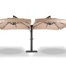 "Рим" зонт уличный с 2 куполами на металлической опоре