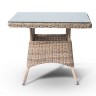 "Айриш" стол плетеный из искусственного ротанга, цвет соломенный