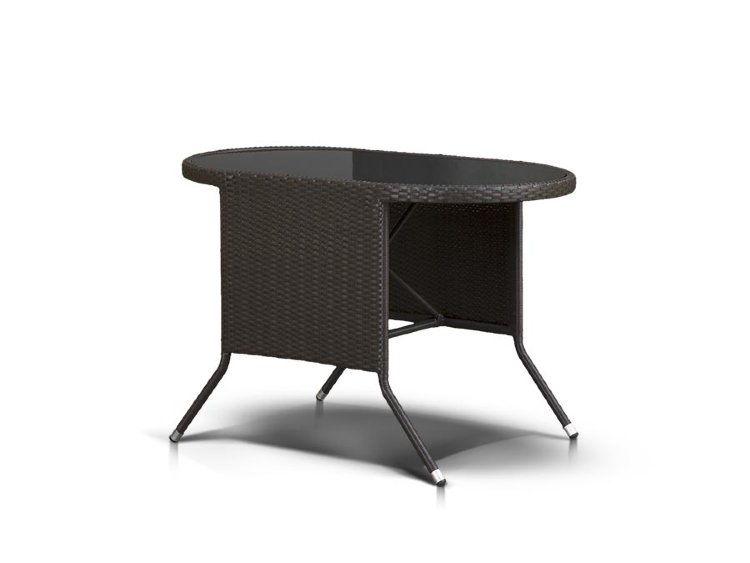 "Прато" плетеный стол из искусственного ротанга, цвет коричневый