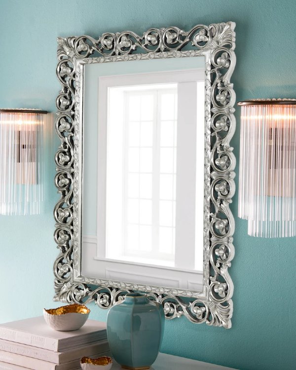 Зеркало в раме "Бергамо" taiwan silver 