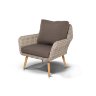 "Прованс" кресло из искусственного ротанга, цвет светло-серый