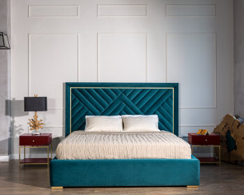 Дизайнерская кровать Manhattan Зеленая